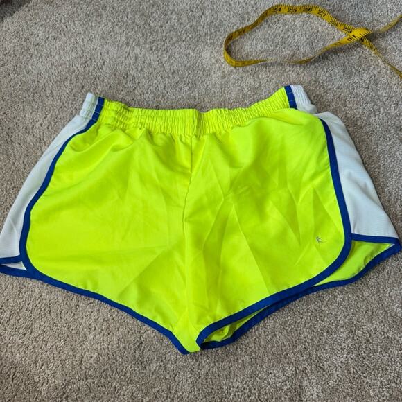 Danskin Now Bright Neon Yellow Athletic Shorts Women’s Size Medium / 8 - 10 - Picture 1 of 8
